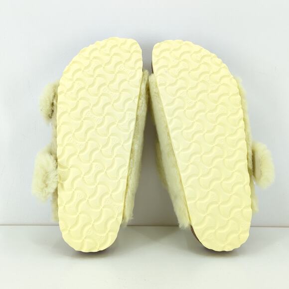Birkenstock EU 39 L 8 M 6 NARROW Arizona Big Buckle Teddy Sandals Popcorn Yellow